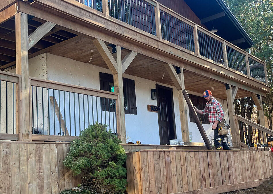 Construction nouveau balcon