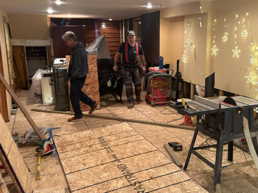 Démolition et reconstruction (sous-sol)