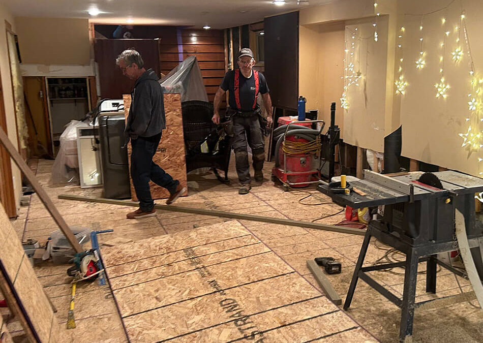 Démolition et reconstruction (sous-sol)