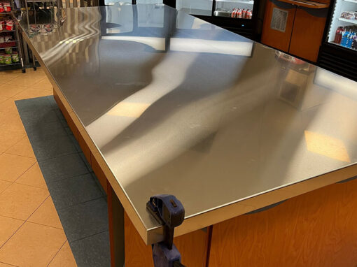 Recouvrement en acier inoxydable